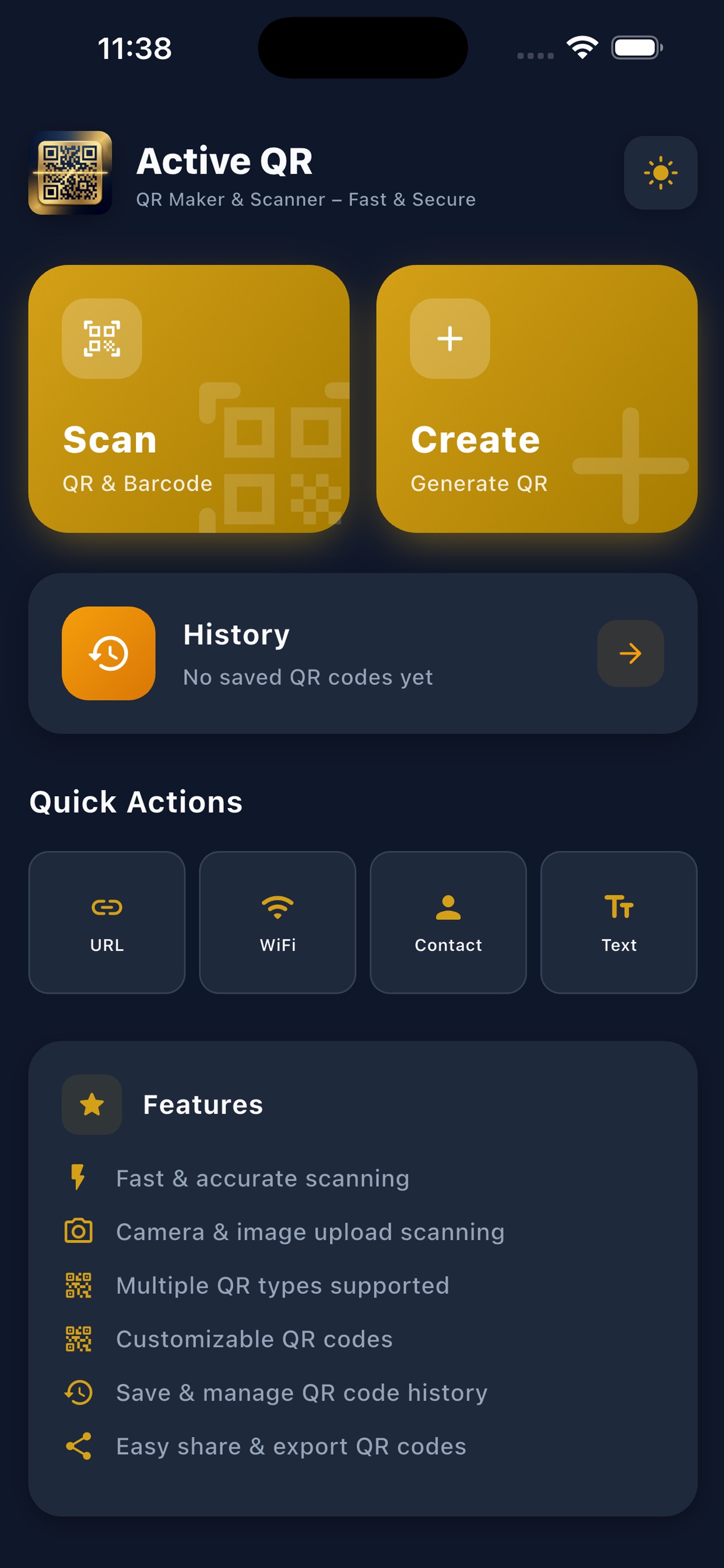 Active QR - QR Maker & Scanner screenshot