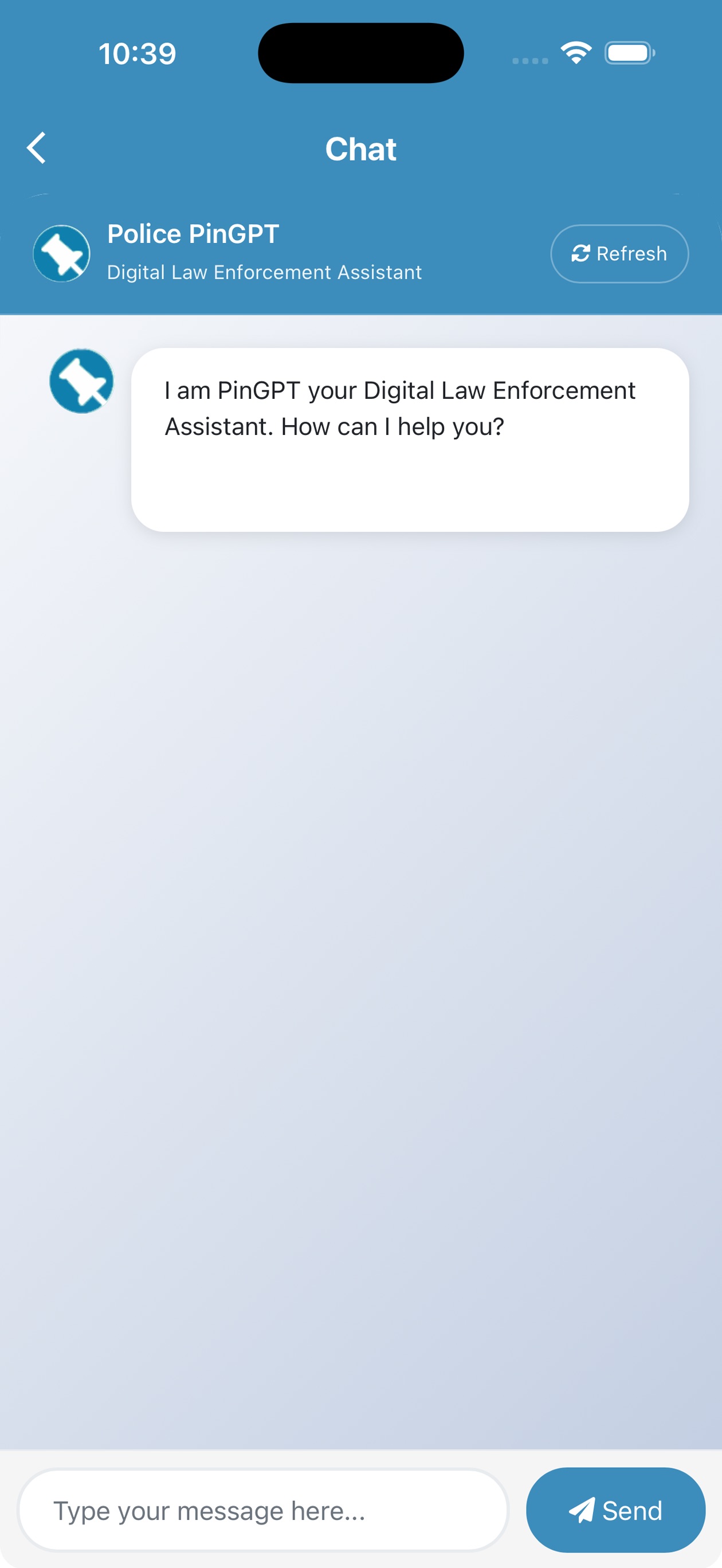 PIN screenshot